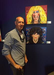 Robert Yaeger Paintings On Display At Actors Theater Of Charlotte For Rock Of Ages Production